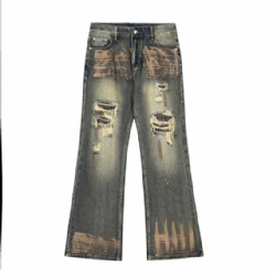2026 Ripped Men's Jeans Flare Leg Jeans for Men