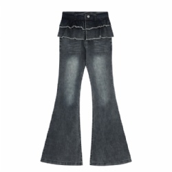2026 Vintage Desinger Jeans Washed Flare Jeans For Women Customized