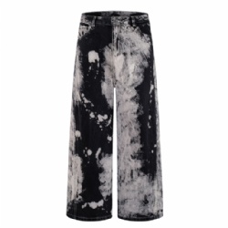 2026 High Street Hip Hop Style Men's Jeans Tie Dye Jeans for Men
