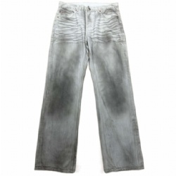 2026 Cat Whisker Dust Washed Men Jeans Loose Cut Jeans for Men