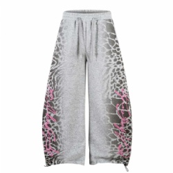 2026 Digital Printed Men Sweat Pants Loose Cut Baggy Style Jogger Pants