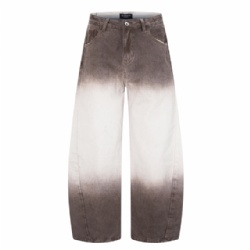 High Street Tie Dye Men Jeans Pants Designer Loose Cut Men Jeans Customized
