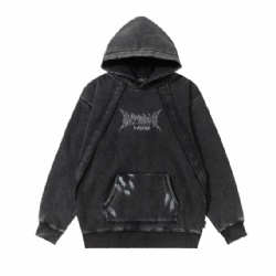 Factory Price Acid Washed Men hoodie High Street Vintage Hoodie for Men