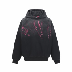 2026 Vintage Washed Men Pullover Sweatshirt Distressed Spalish ink Sweatshirts