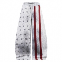 High Street Stars Printed Mens Sweat Pants Rust Washed Pants For Men