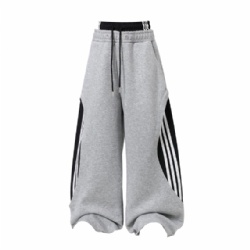 2026 Factory Price Double Waistband Men Sweat Pants with Stripe