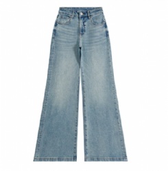 Factory Price Premuim Women Jeans Full Length Flare Jeans for Women