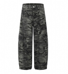 Mens Camouflage Jeans Multi Pockets Cargo Jeans for Men Customized